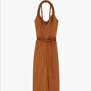 ZARA WOMAN NWT SS21 TOFFEE LIMITED EDITION RUCHED